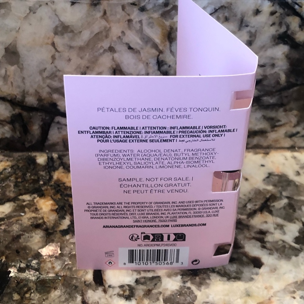 Set of 3 Love Notes by Ariana Grande Pink Woods Sample Vial Spray Card Bundle - Picture 3 of 3